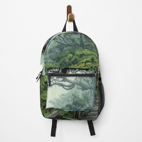 Item preview, Kokee Kauai Misty Forest Trail | Hawaii Hiking Art Print designed and sold by TuncGK.