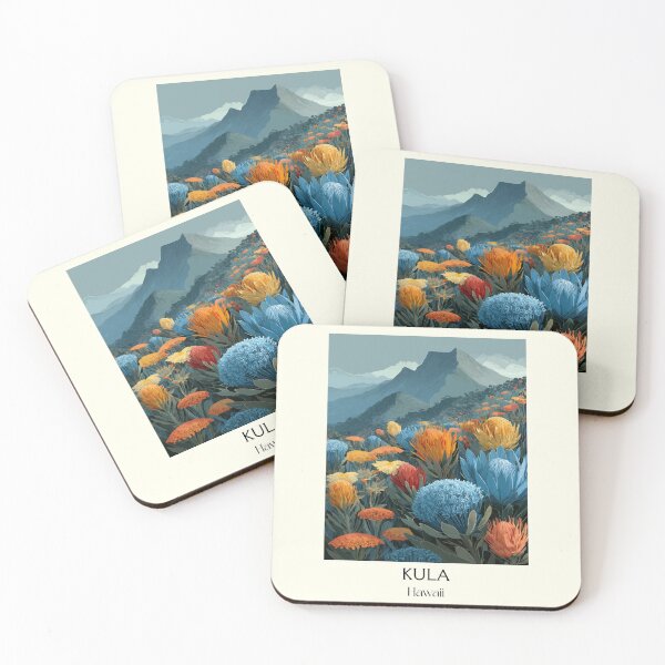 Item preview, Kula Maui Upcountry Flowers | Hawaii Botanical Art designed and sold by TuncGK.