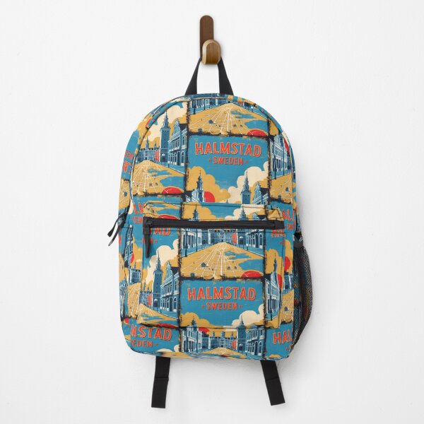 Item preview, Halmstad Sweden 1950s Vintage Travel Tourism designed and sold by TravelersGems.