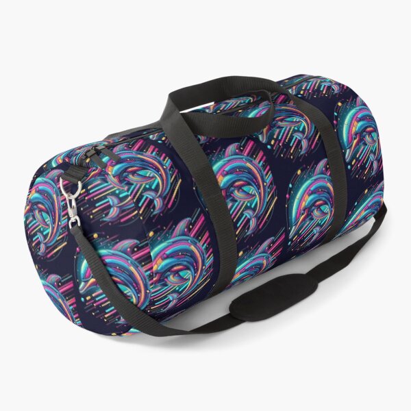 Item preview, colorful futuristic dolphin designed and sold by Dogandesighn.