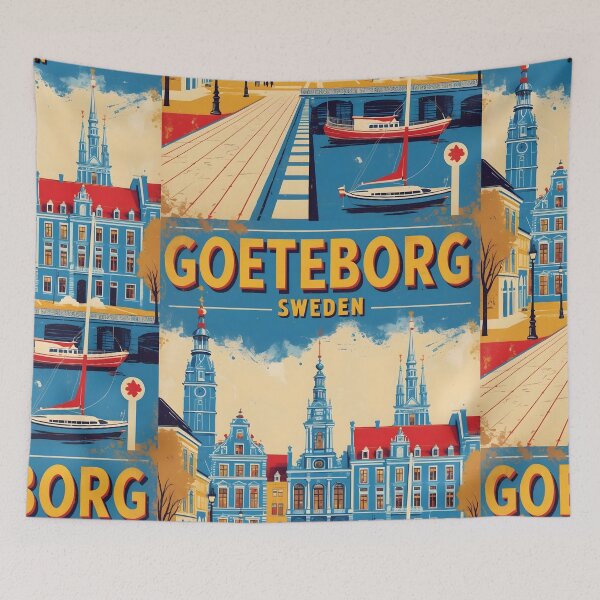 Item preview, Goeteborg Sweden 1950s Vintage Travel Tourism designed and sold by TravelersGems.