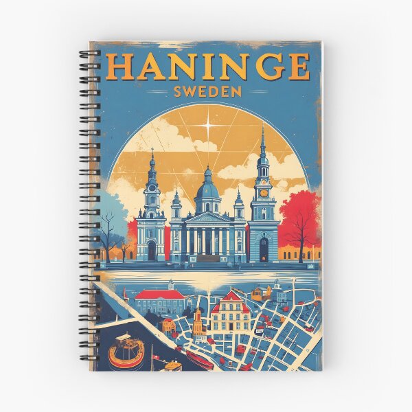 Item preview, Haninge Sweden 1950s Vintage Travel Tourism designed and sold by TravelersGems.