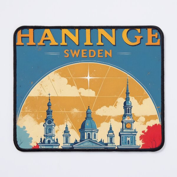 Item preview, Haninge Sweden 1950s Vintage Travel Tourism designed and sold by TravelersGems.