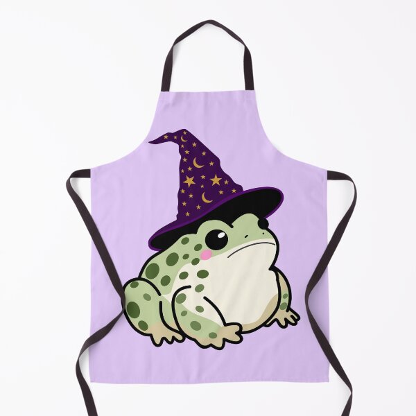 Item preview, Toad with witch hat, fat green wizard toad designed and sold by Aome22.
