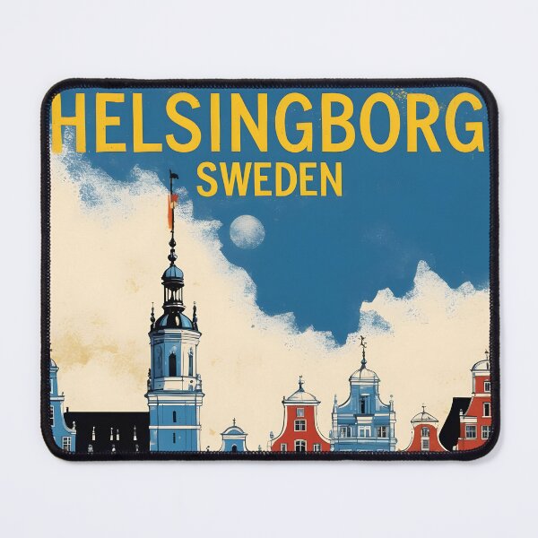 Item preview, Helsinborg Sweden 1950s Vintage Travel Tourism designed and sold by TravelersGems.