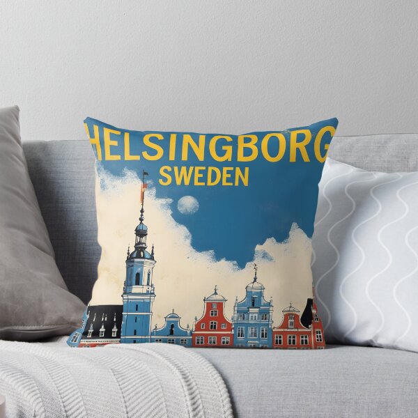 Item preview, Helsinborg Sweden 1950s Vintage Travel Tourism designed and sold by TravelersGems.