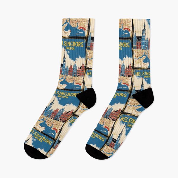 Item preview, Helsinborg Sweden 1950s Vintage Travel Tourism designed and sold by TravelersGems.