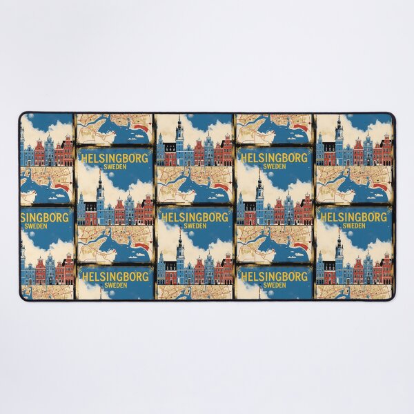 Item preview, Helsinborg Sweden 1950s Vintage Travel Tourism designed and sold by TravelersGems.