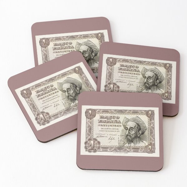 Item preview, One-peseta banknote. "Don Quixote of La Mancha" by Miguel de Cervantes. designed and sold by Filologica.