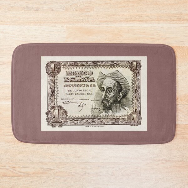 Item preview, One-peseta banknote. "Don Quixote of La Mancha" by Miguel de Cervantes. designed and sold by Filologica.