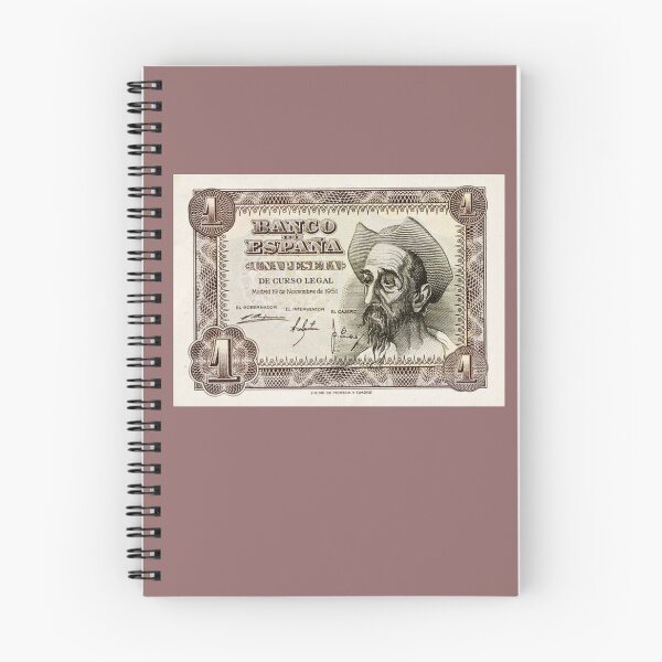 Item preview, One-peseta banknote. "Don Quixote of La Mancha" by Miguel de Cervantes. designed and sold by Filologica.