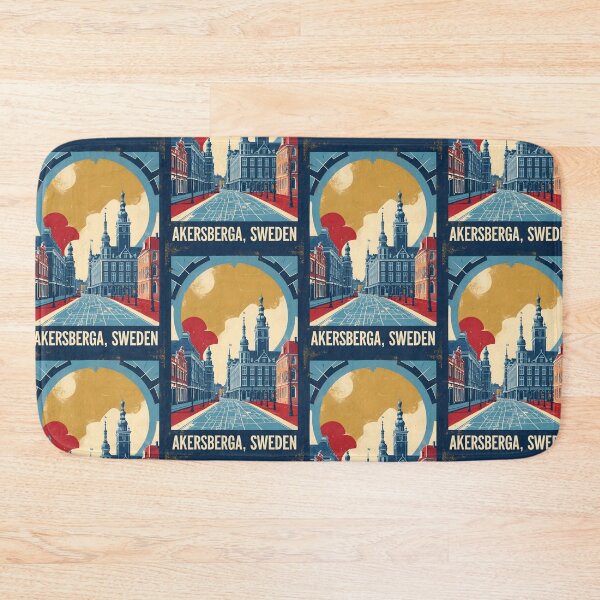 Item preview, Akersberga Sweden 1950s Vintage Travel Tourism designed and sold by TravelersGems.