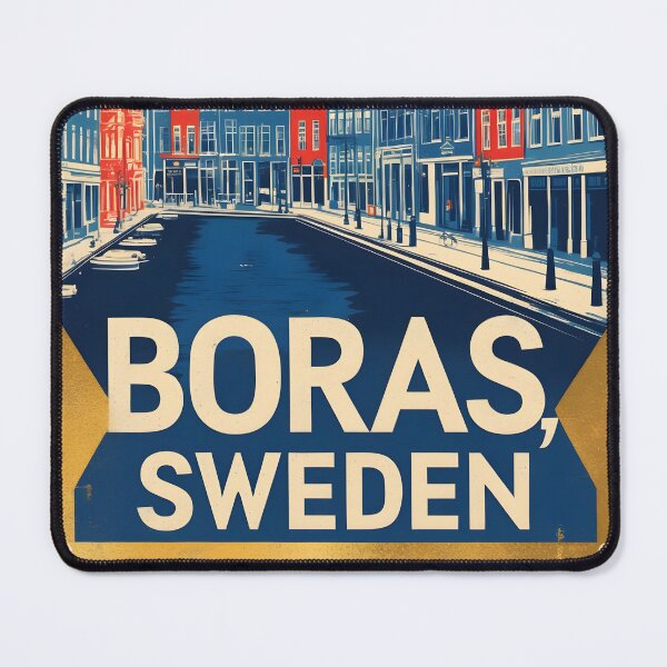 Item preview, Boras Sweden 1950s Vintage Travel Tourism designed and sold by TravelersGems.