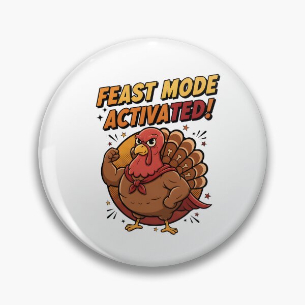 Item preview,  Feast Mode Activated Funny Turkey Shirt designed and sold by MofazStyle.