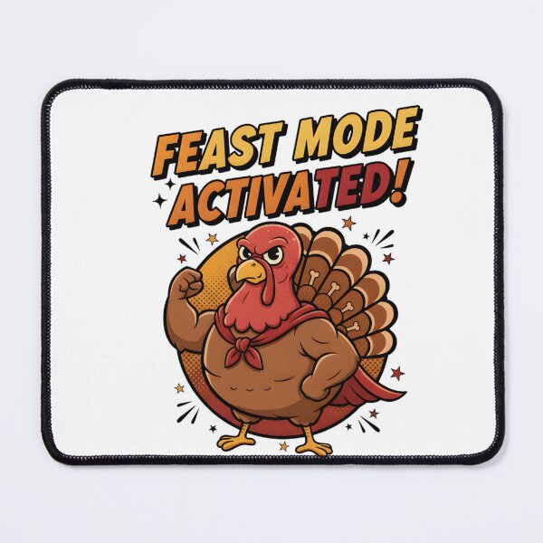 Item preview, Feast Mode Activated Funny Turkey Shirt designed and sold by MofazStyle.