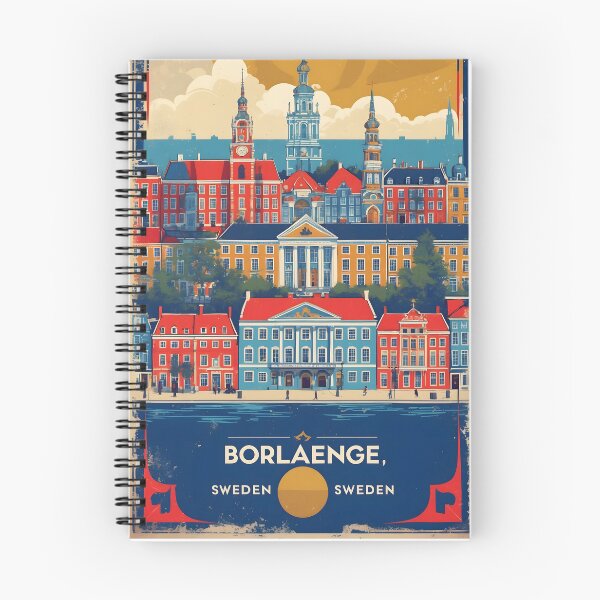 Item preview, Borlaenge Sweden 1950s Vintage Travel Tourism designed and sold by TravelersGems.