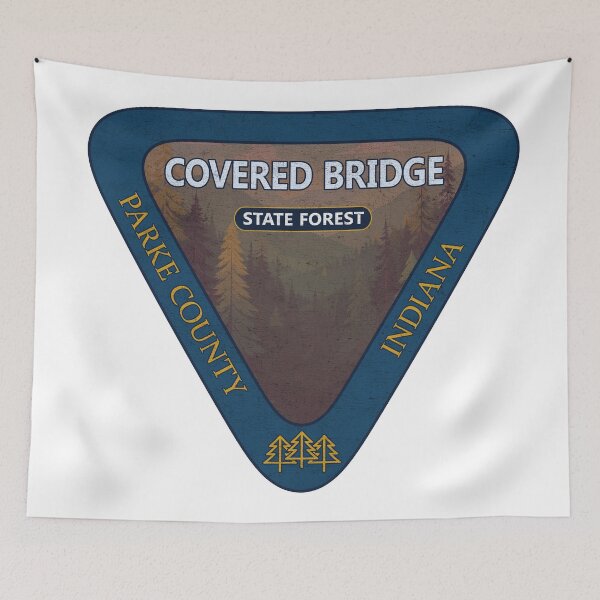 Item preview, Covered Bridge State Forest, Parke County, Indiana, Forest Design designed and sold by Wanderful-roads.