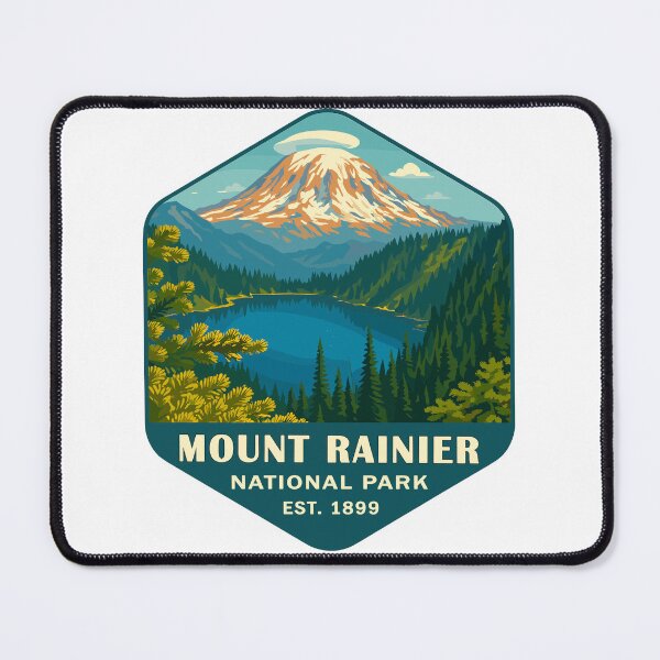 Item preview, Mount Rainier National Park Retro Sticker designed and sold by Ismeal Von.