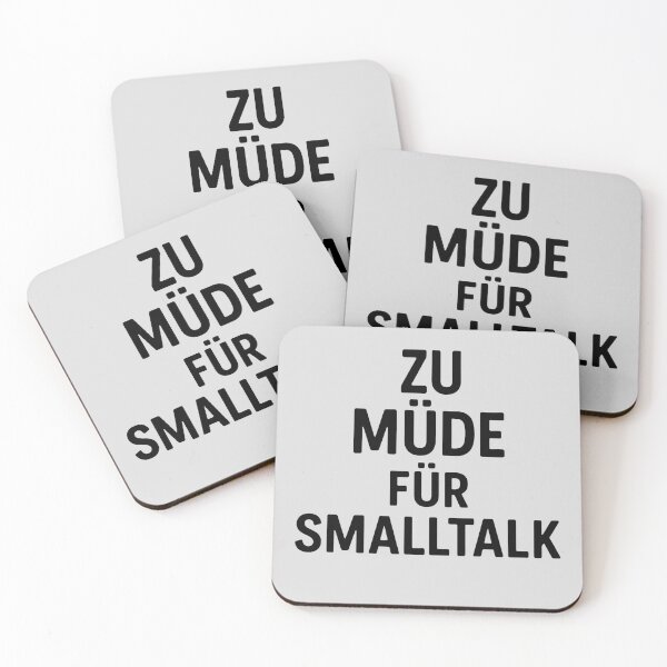 Item preview, Too tired for small talk designed and sold by IronieKaffee.