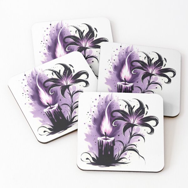 Item preview, Purple Flame and Flower, Ai Generated Art  designed and sold by ACC .