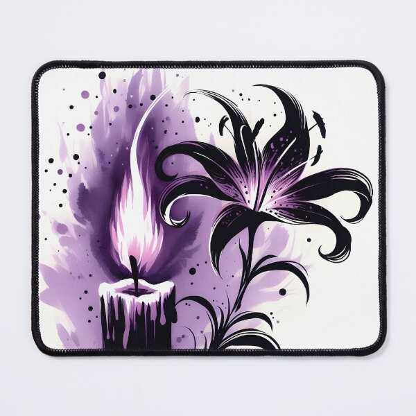 Item preview, Purple Flame and Flower, Ai Generated Art designed and sold by ACC .