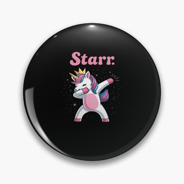 Item preview, STARR Name Personalized Birthday Dabbing Unicorn Queen designed and sold by RayArmstrong.