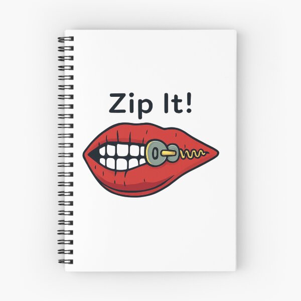Item preview, Zip It! Cartoon Red Lips Bite Zipper Humor Sticker for Expressions and Fun designed and sold by Rue Market.