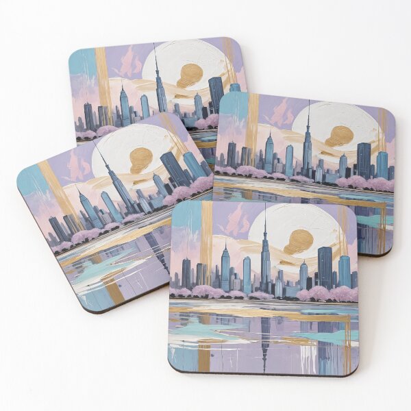 Item preview, Serene Skyline: Lavender & Gold Dawn designed and sold by Lizetteh.