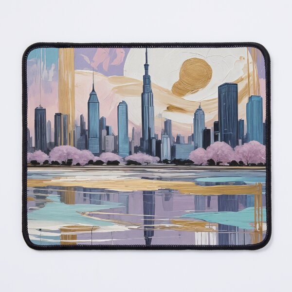 Item preview, Serene Skyline: Lavender & Gold Dawn designed and sold by Lizetteh.