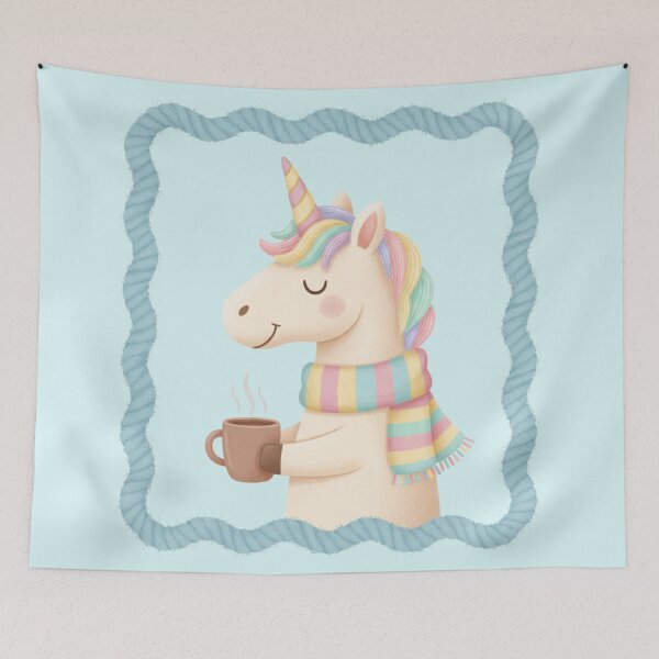 Item preview, Cozy Unicorn & Coffee designed and sold by 0606PM.