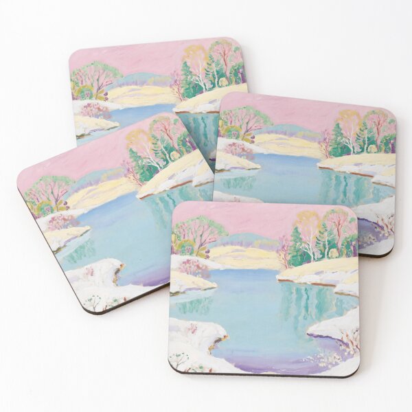 Item preview, Winter Lake in Pastel Hues designed and sold by Lizetteh.