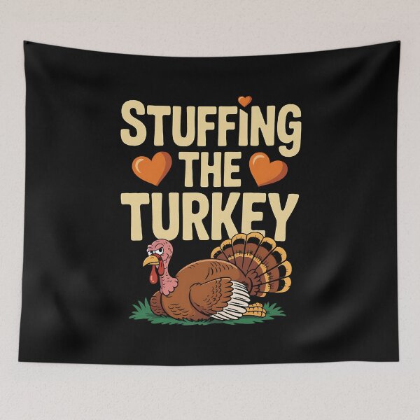 Item preview, I Love Stuffing The Turkey Couple Matching Thanksgiving designed and sold by BakeryDozen.