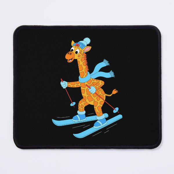 Item preview, Funny Giraffe Skiing Winter Holidays designed and sold by cosmicncozyS.