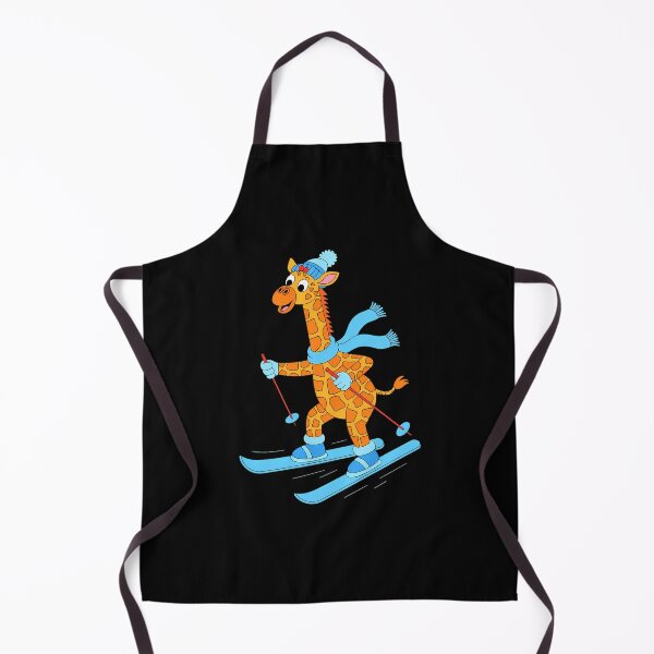 Item preview, Funny Giraffe Skiing Winter Holidays designed and sold by cosmicncozyS.