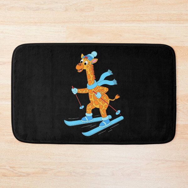Item preview, Funny Giraffe Skiing Winter Holidays designed and sold by cosmicncozyS.