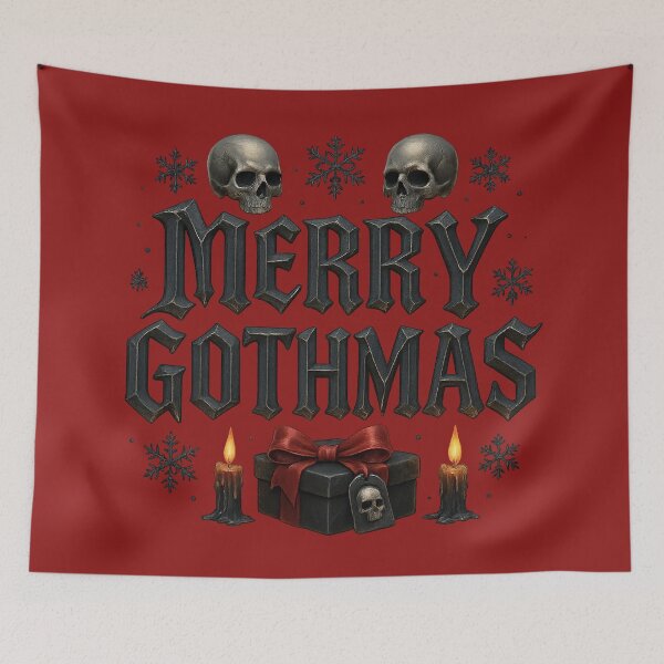 Item preview, Merry Gothmas – Gothic Christmas Skull Design designed and sold by TrendTribeTP.