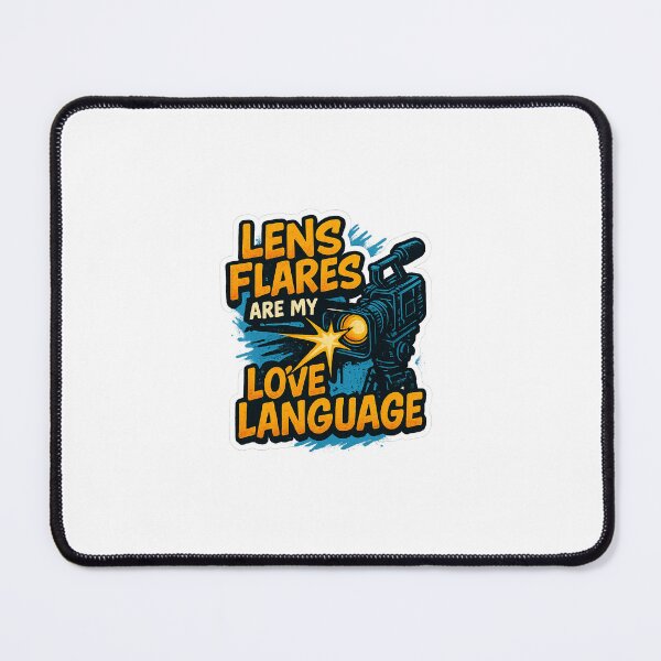 Item preview, Lens Flares Are My Love Language – Graffiti Cinema Camera designed and sold by BoldApparel.