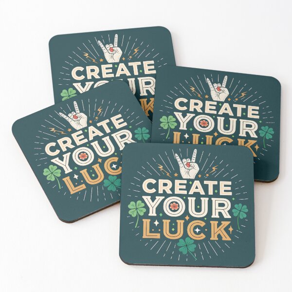 Item preview, Create Your Luck – Bold Inspirational Streetwear Design designed and sold by SaicoGN.