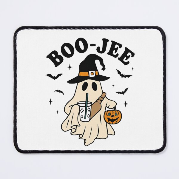 Item preview, Boo-Jee Ghost In Witch Hat With Drink And Pumpkin Bucket For Halloween designed and sold by Rue Market.