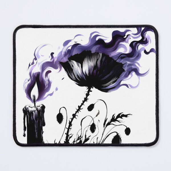 Item preview, Purple Flame and Flower, Ai Generated Art designed and sold by ACC .