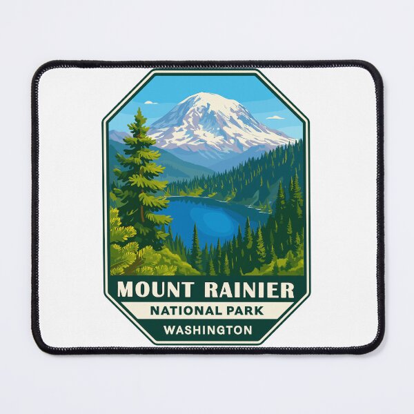 Item preview, Mount Rainier National Park Retro Sticker designed and sold by Ismeal Von.