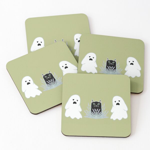 Item preview, Cat, Lavender and Ghosts Halloween Design designed and sold by HugSomeNettles.
