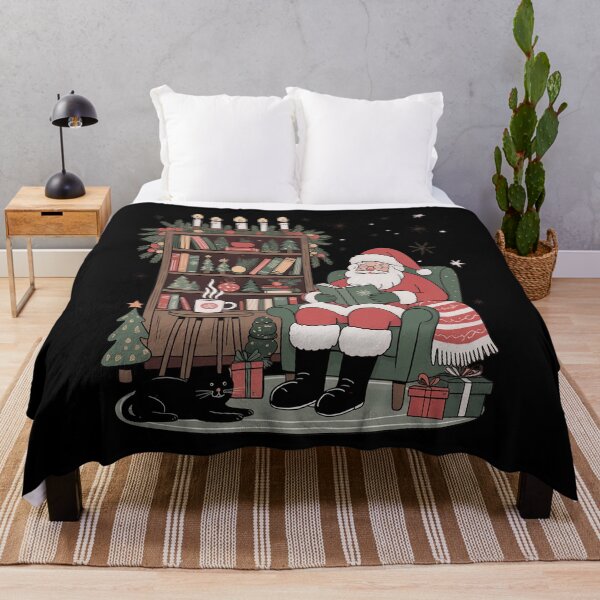 Item preview, Santa Book Lover Cozy Christmas Reading Book Sublimation designed and sold by MinaReinger.