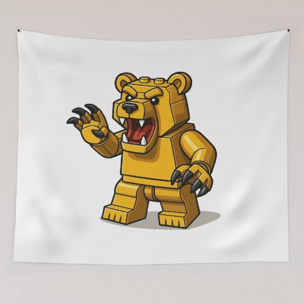 Item preview, LEGO Bear – Fierce Roaring Edition designed and sold by GlowAIDesigns.