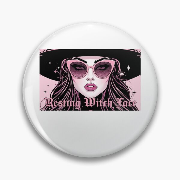 Item preview, Resting Witch Face – Glam Witch Aesthetic Halloween Art designed and sold by HustlingMom.