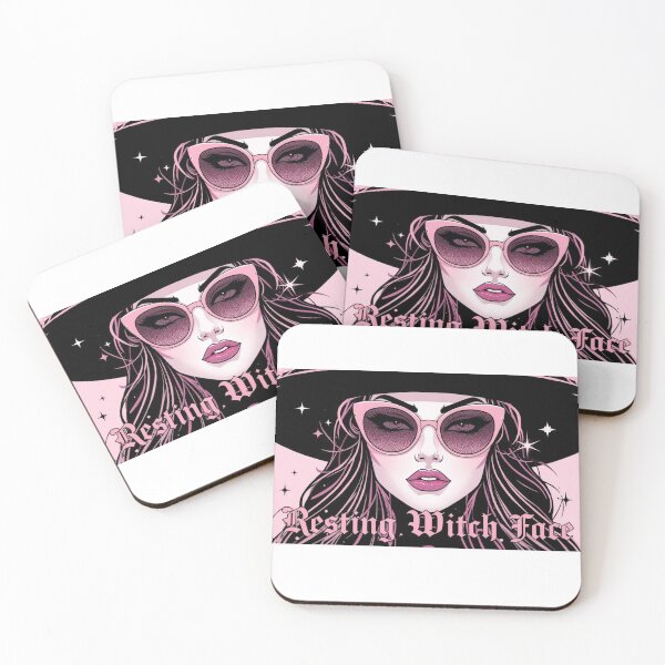 Item preview, Resting Witch Face – Glam Witch Aesthetic Halloween Art designed and sold by HustlingMom.