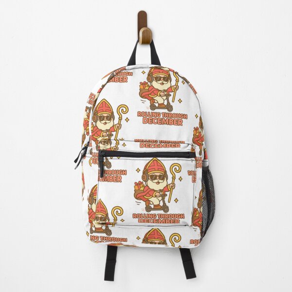 Item preview, Rolling Through December – Kawaii Sinterklaas op Step Illustratie designed and sold by snoezelstudio.