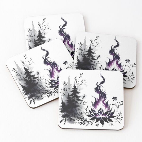 Item preview, Purple Flame and Flower, Ai Generated Art  designed and sold by ACC .
