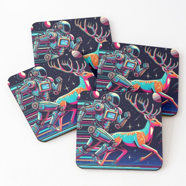 Item preview, robot and deer running designed and sold by Dogandesighn.