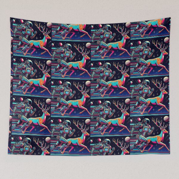 Item preview, robot and deer running designed and sold by Dogandesighn.